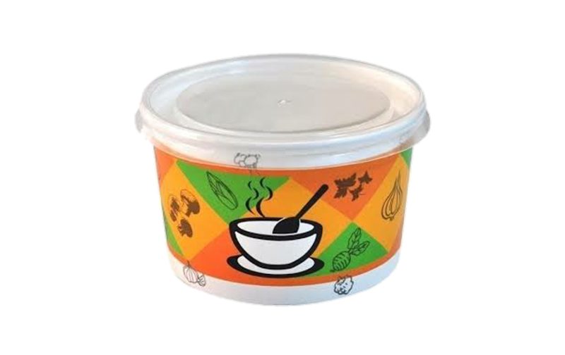 16 OZ KARTON ÇORBA KASESİ KAPAK DAHİL